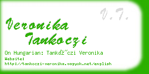 veronika tankoczi business card